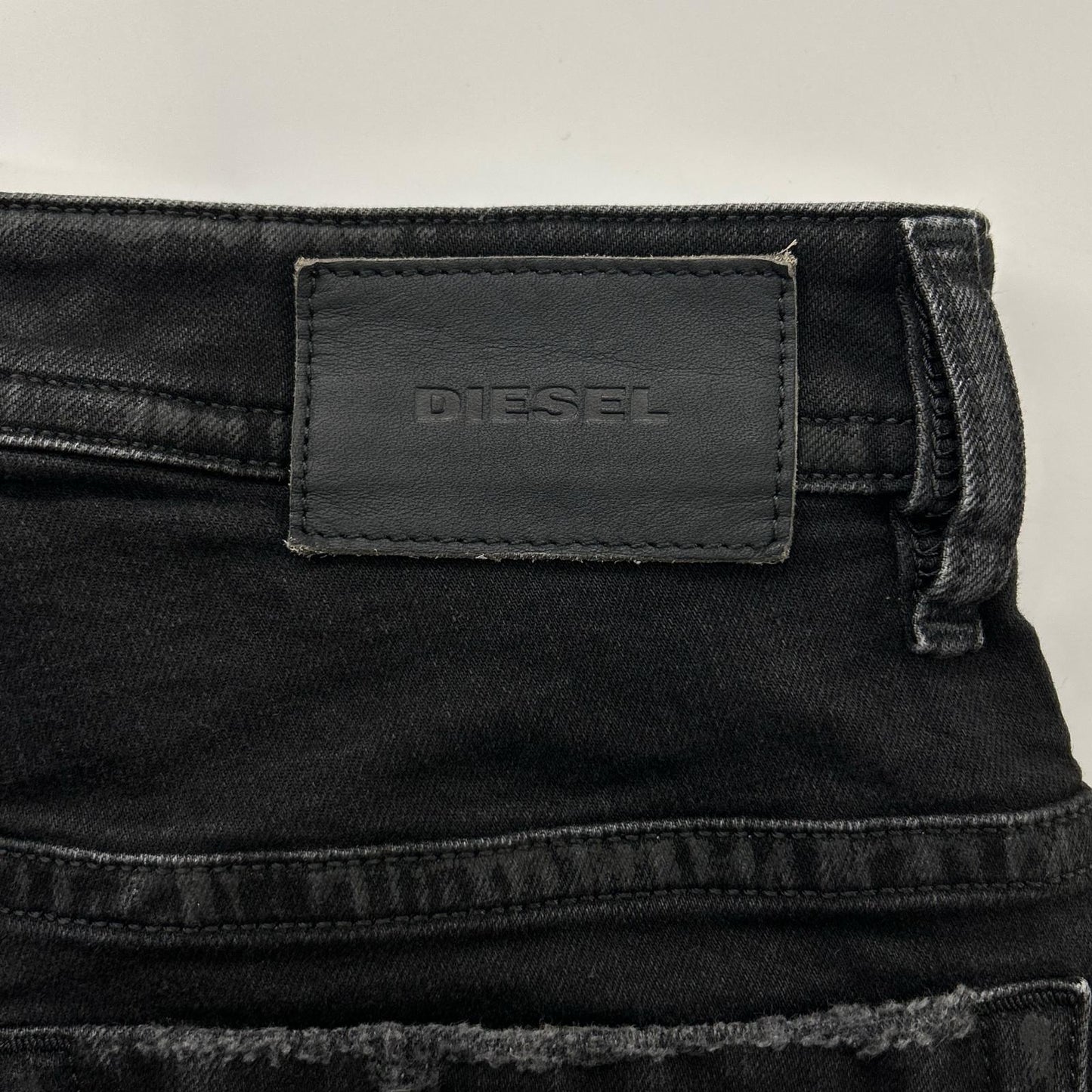 DIESEL ディーゼル ブラックTHOMMER クラッシュ加工 パンツ ボトムス