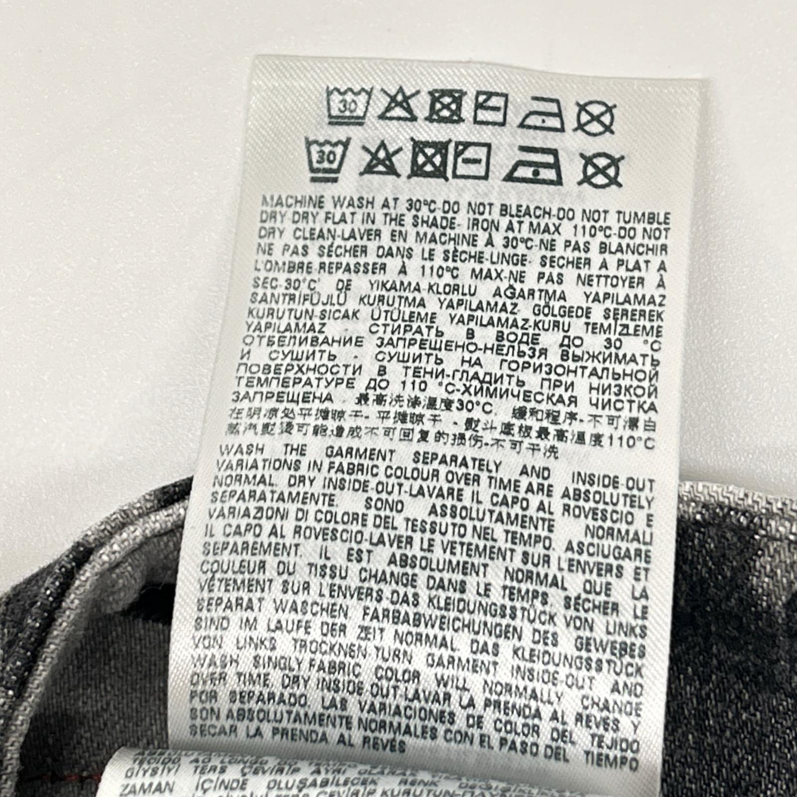 DIESEL ディーゼル ブラック×グレー D-KRAS スリムフィット デニム ボトムス