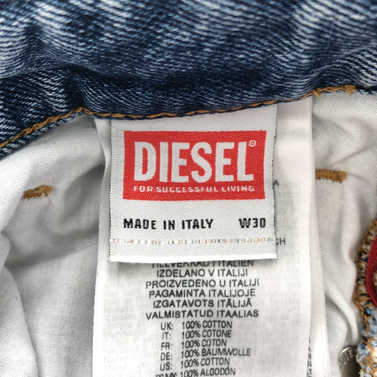 DIESEL ディーゼル ブルー D-RISE-FNC インディゴ バギーデニム ボトムス
