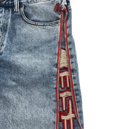 DIESEL ディーゼル ブルー D-RISE-FNC インディゴ バギーデニム ボトムス