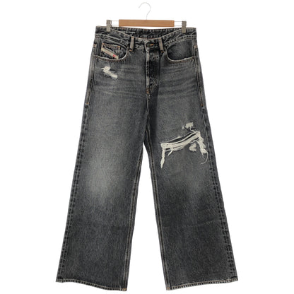 DIESEL Charcoal D-RASE baggy denim, bottoms