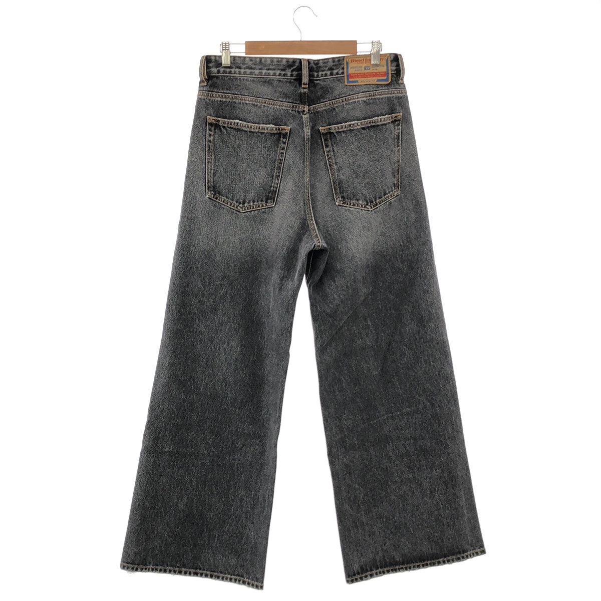 DIESEL Charcoal D-RASE baggy denim, bottoms