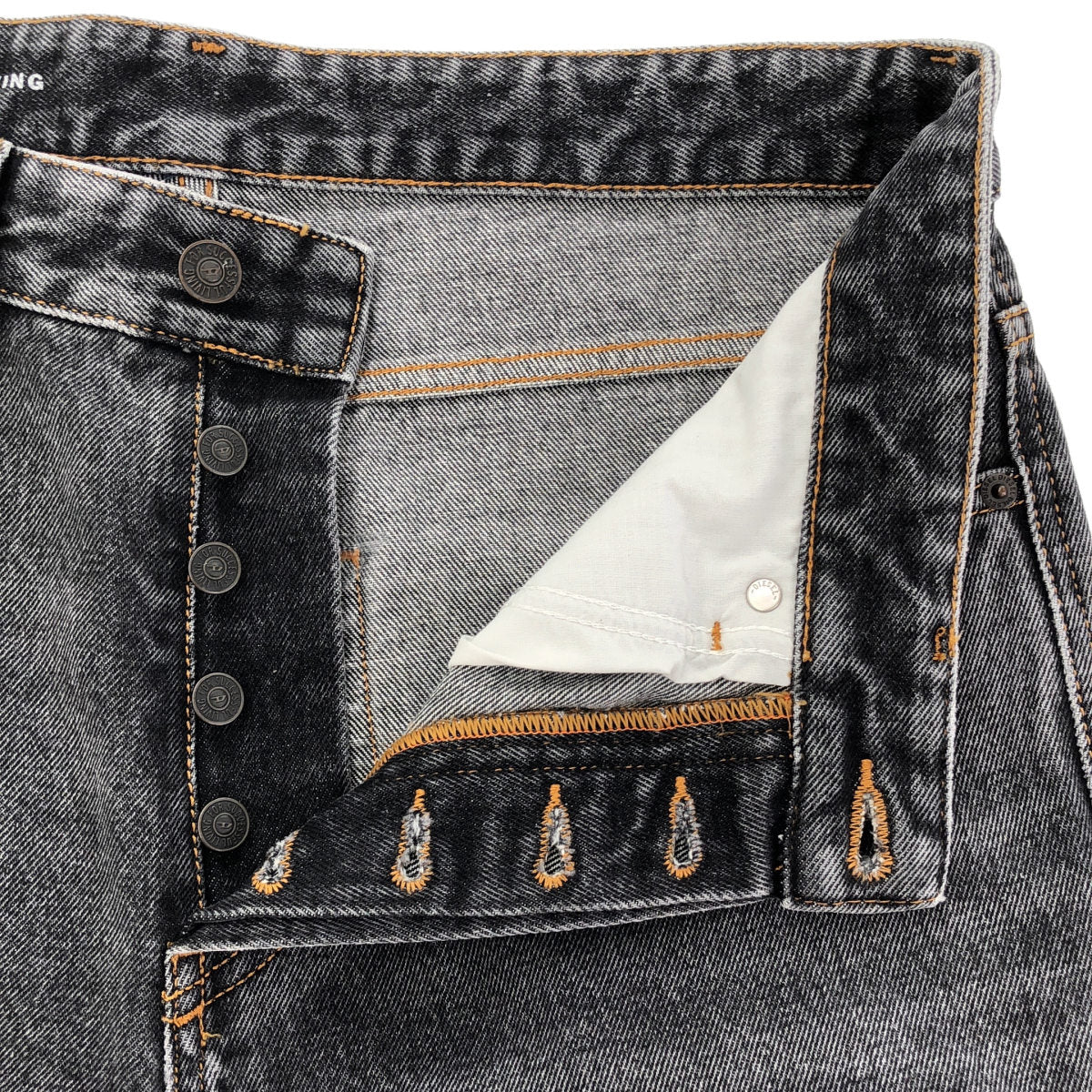 DIESEL Charcoal D-RASE baggy denim, bottoms