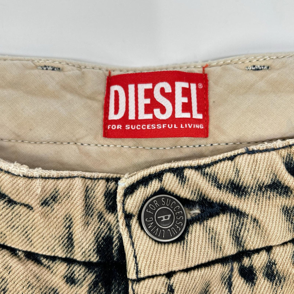 DIESEL ディーゼル Navy Tone Bleached Denim Pants Bottoms