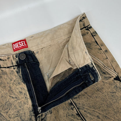 DIESEL ディーゼル Navy Tone Bleached Denim Pants Bottoms