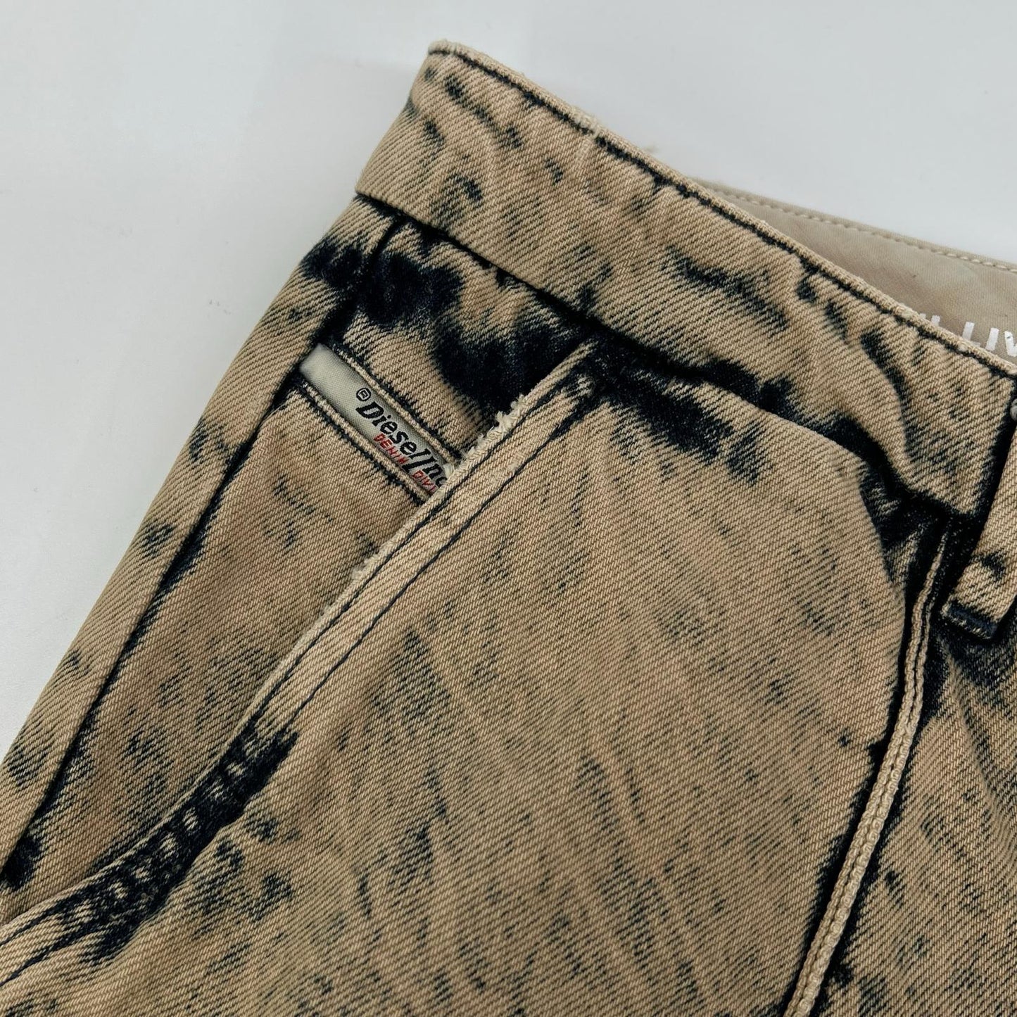 DIESEL ディーゼル ネイビー系 ブリーチ加工 デニムパンツ ボトムス