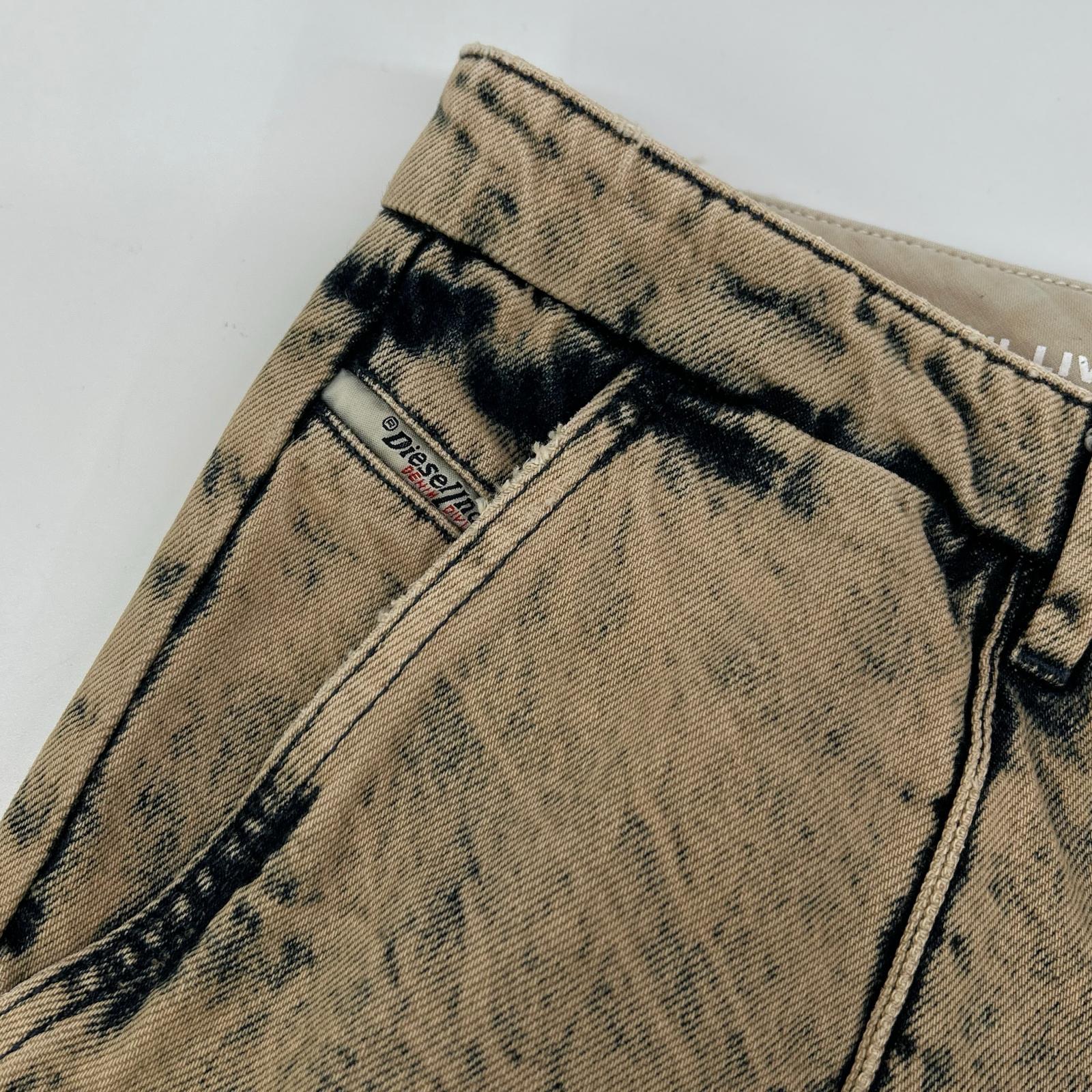 DIESEL ディーゼル ネイビー系 ブリーチ加工 デニムパンツ ボトムス
