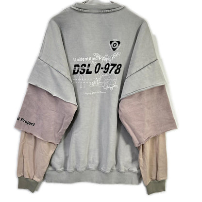 DIESEL ディーゼル グレー S-GRUB ロングスリーブ トレーナー トップス