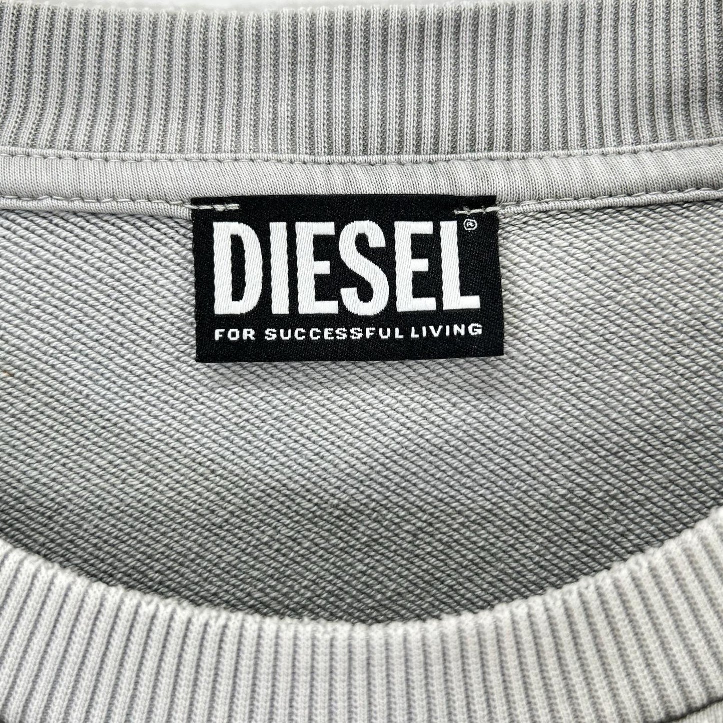 DIESEL ディーゼル グレー S-GRUB ロングスリーブ トレーナー トップス