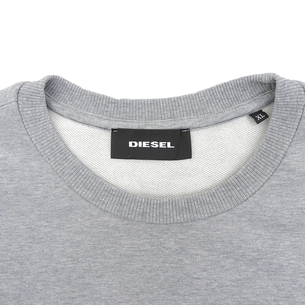 DIESEL ディーゼル 美品 S-GIRK-N83 ロングスリーブ トレーナー トップス メンズ グレー XL トップス