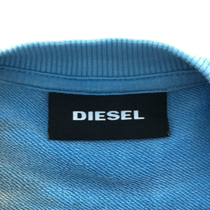DIESEL Blue × gray tie-dye sweatshirt, top