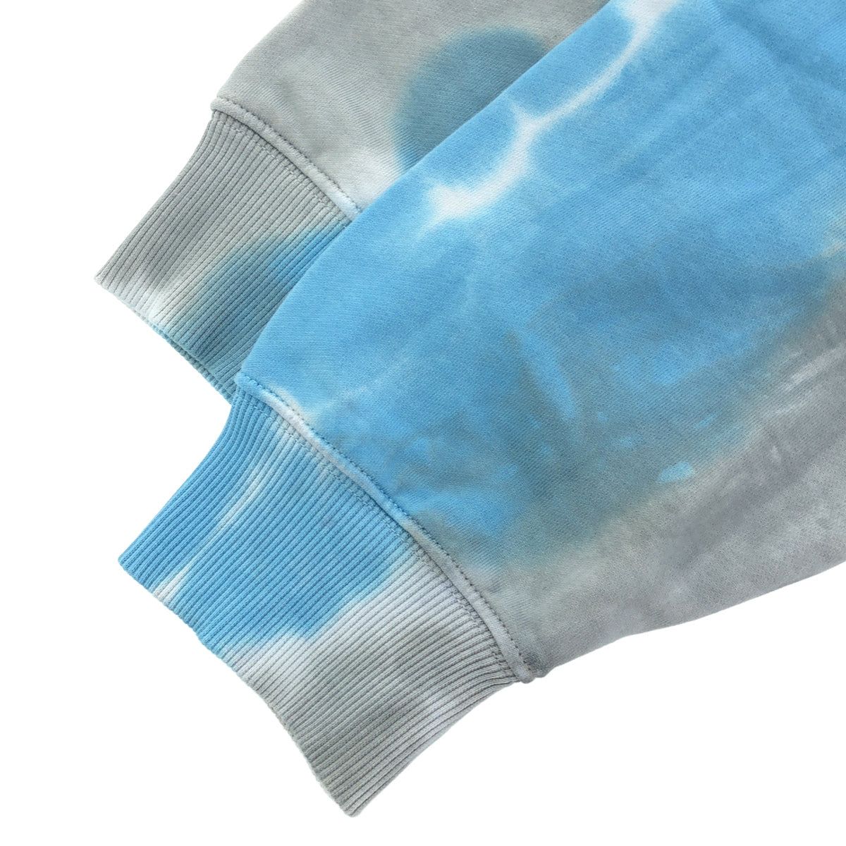 DIESEL Blue × gray tie-dye sweatshirt, top
