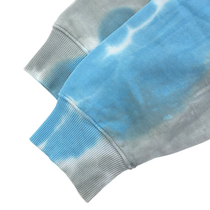 DIESEL Blue × gray tie-dye sweatshirt, top