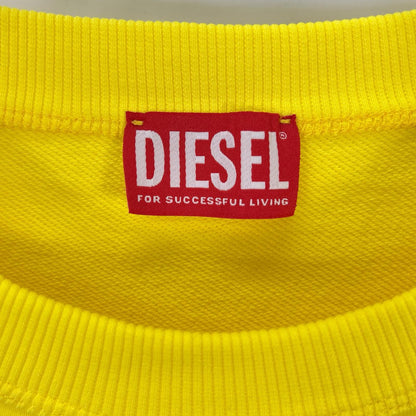 DIESEL ディーゼル イエロー S-MACSIS-DD プルオーバースウェット トップス