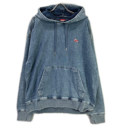 DIESEL ディーゼル ブルー デニム D-UM-RIB-NE パーカー トップス