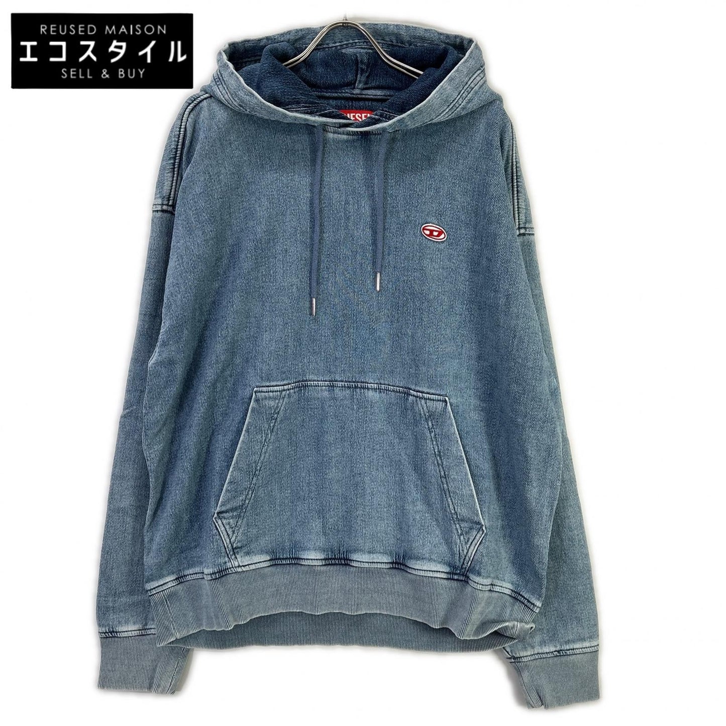 DIESEL ディーゼル ブルー デニム D-UM-RIB-NE パーカー トップス