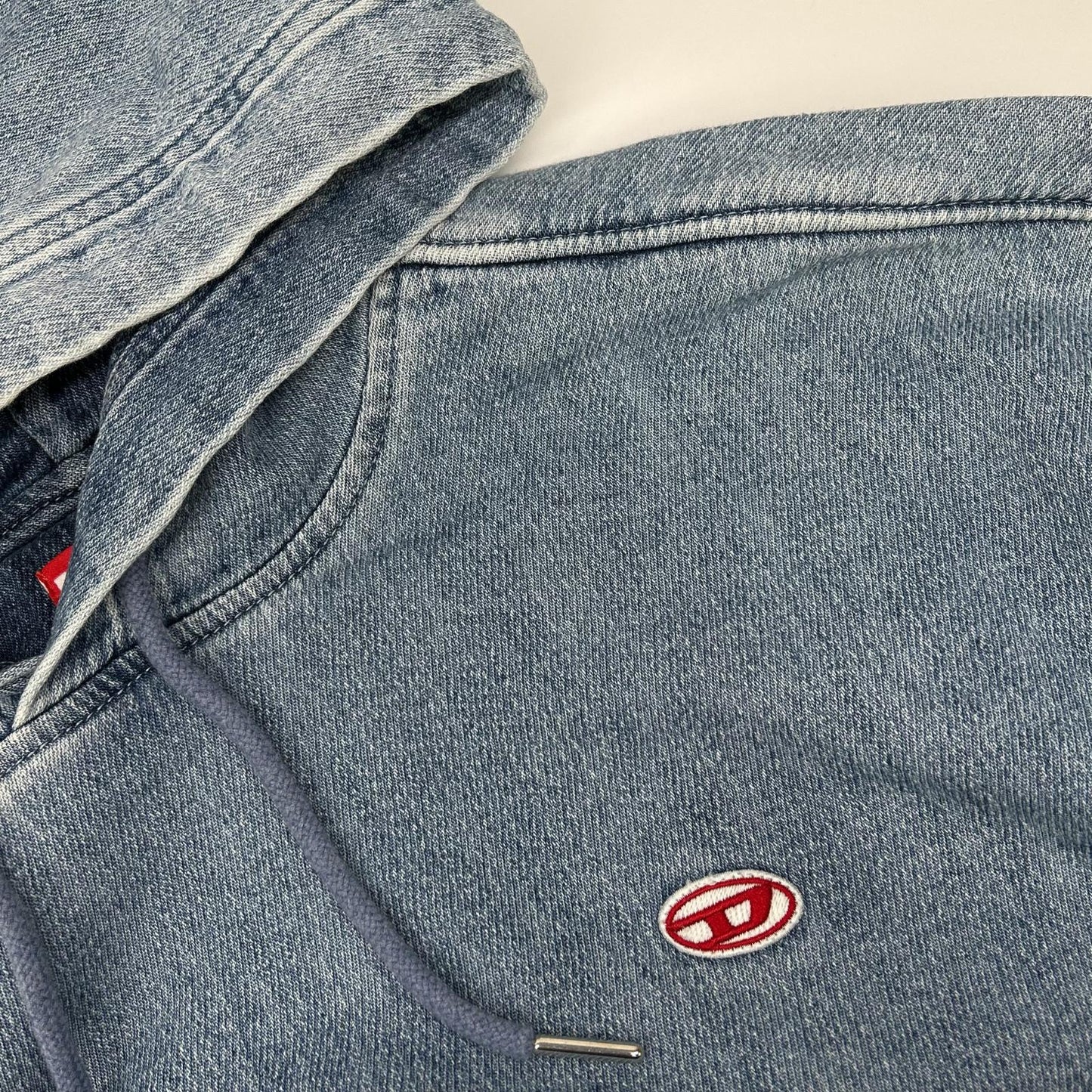 DIESEL ディーゼル ブルー デニム D-UM-RIB-NE パーカー トップス
