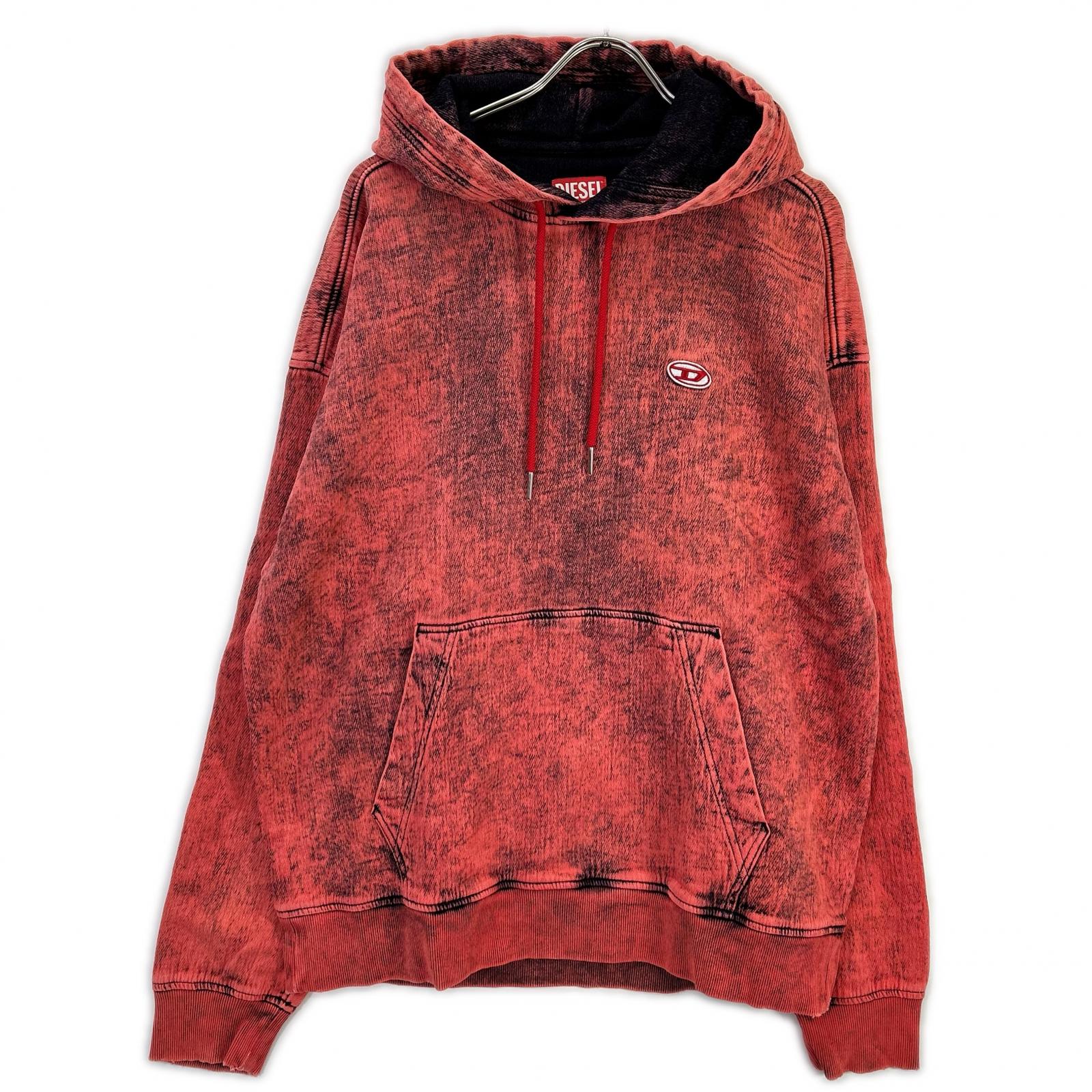 DIESEL ディーゼル ピンク デニム D-UM-RIB-NE パーカー トップス