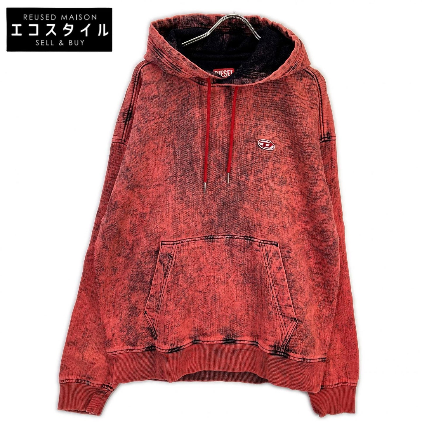 DIESEL ディーゼル ピンク デニム D-UM-RIB-NE パーカー トップス