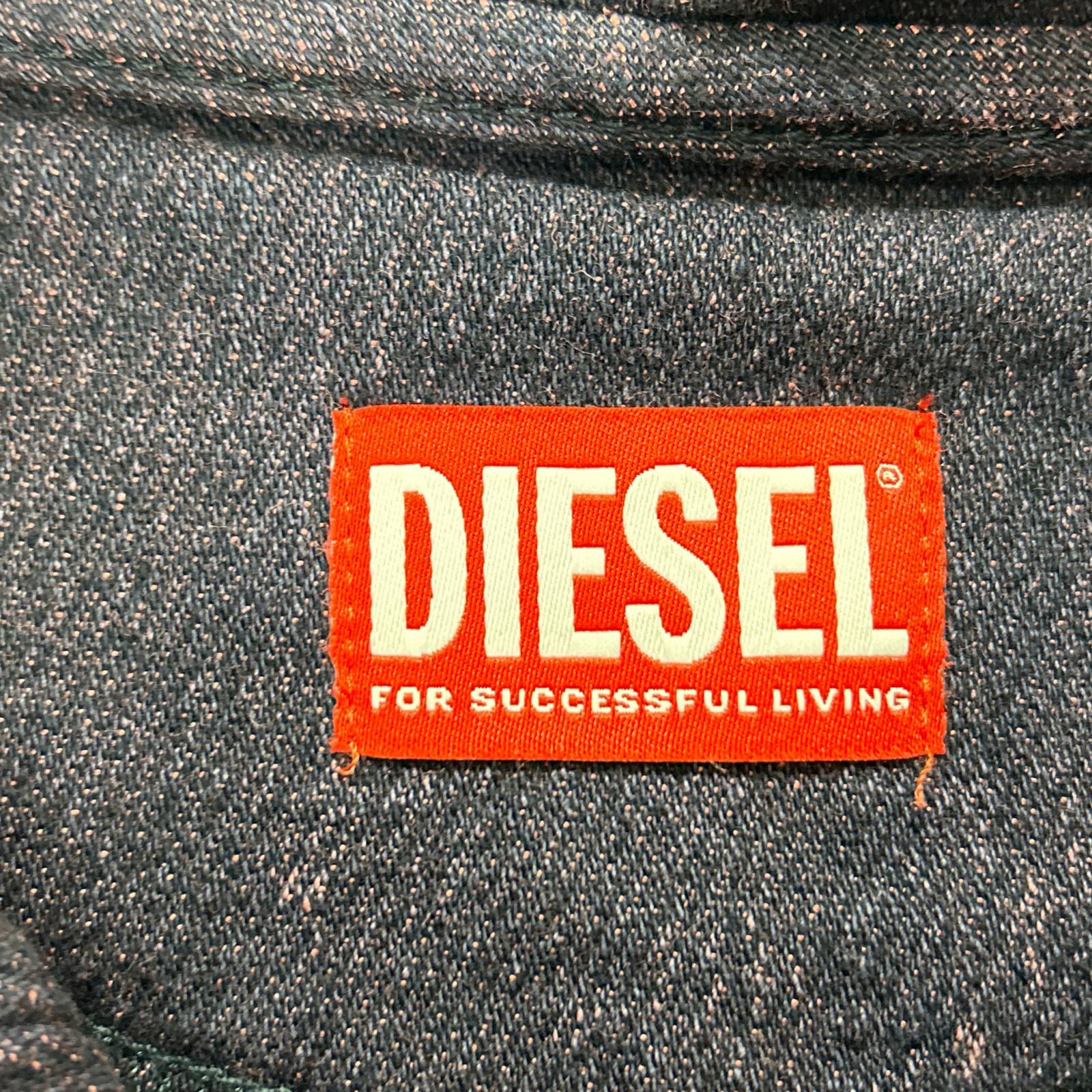 DIESEL ディーゼル ピンク デニム D-UM-RIB-NE パーカー トップス