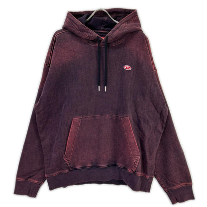 DIESEL ディーゼル レッド デニム D-UM-RIB-NE パーカー トップス