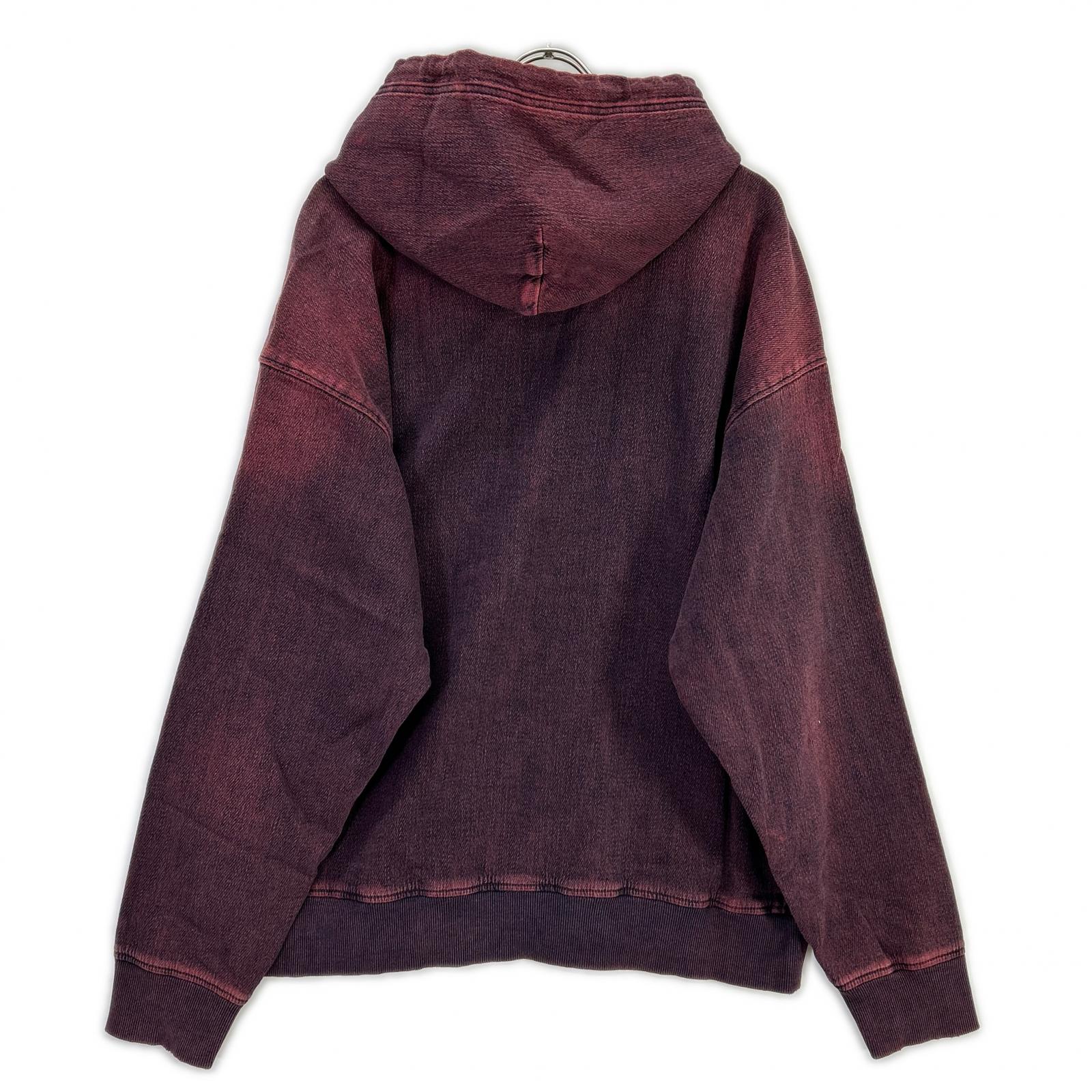 DIESEL ディーゼル レッド デニム D-UM-RIB-NE パーカー トップス