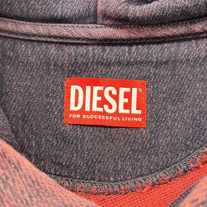 DIESEL ディーゼル レッド デニム D-UM-RIB-NE パーカー トップス