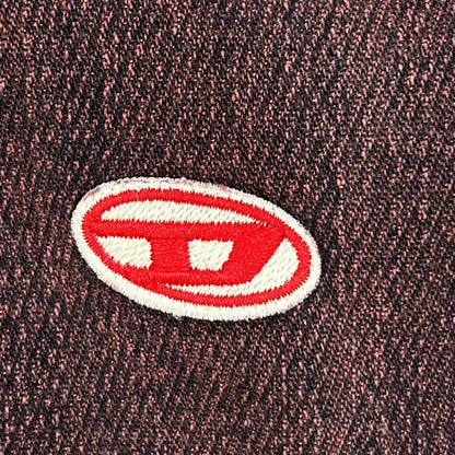DIESEL ディーゼル レッド デニム D-UM-RIB-NE パーカー トップス