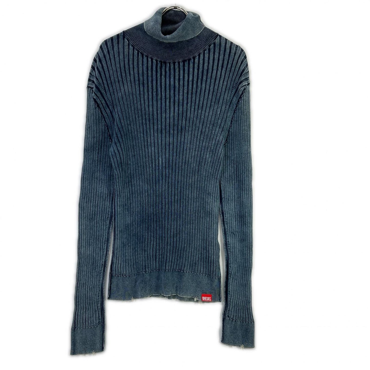 DIESEL ディーゼル ブルー K-ELASA タートルネックリブ トップス トップス