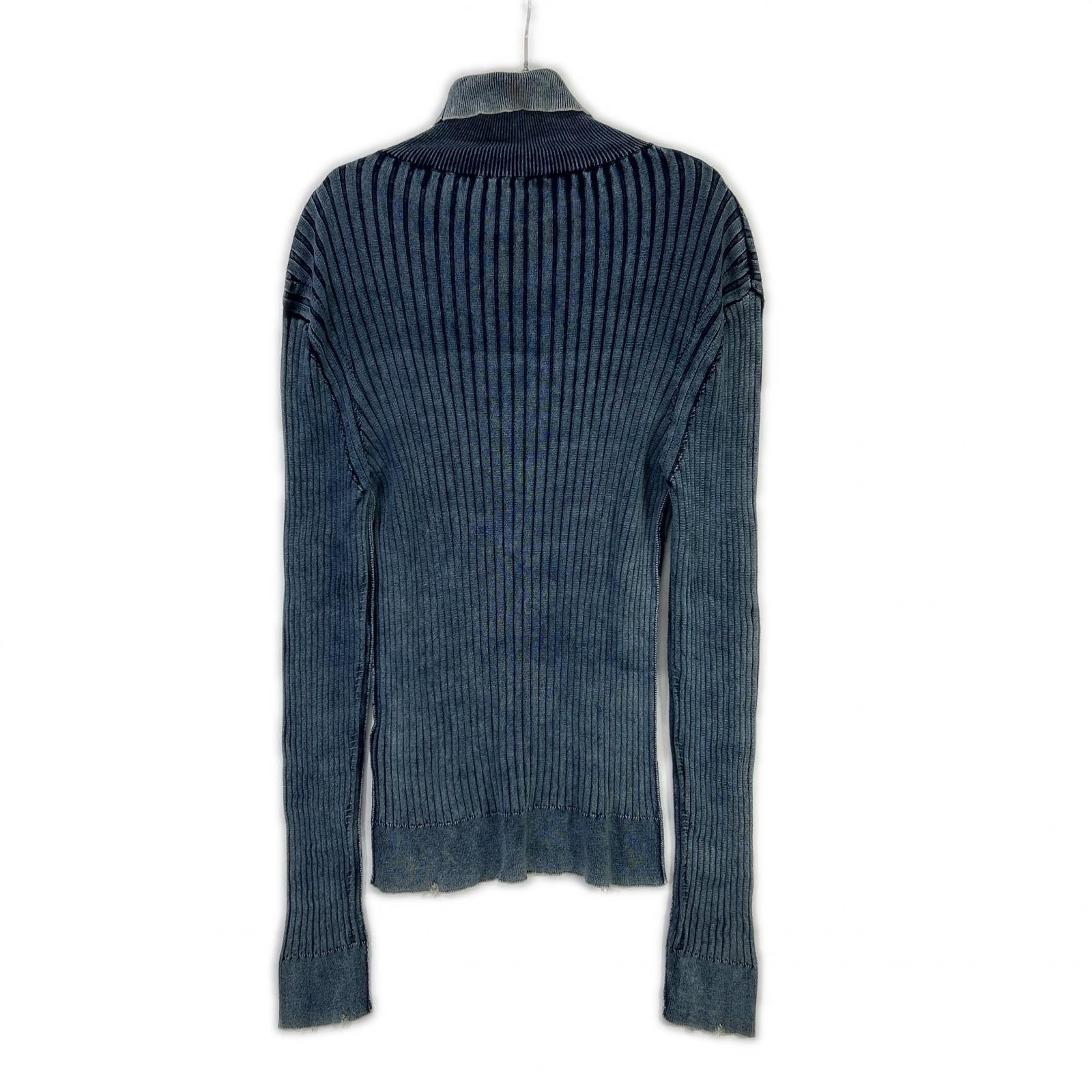 DIESEL ディーゼル ブルー K-ELASA タートルネックリブ トップス トップス
