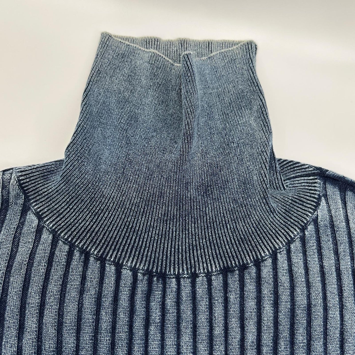 DIESEL ディーゼル ブルー K-ELASA タートルネックリブ トップス トップス