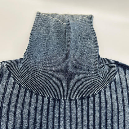 DIESEL ディーゼル ブルー K-ELASA タートルネックリブ トップス トップス