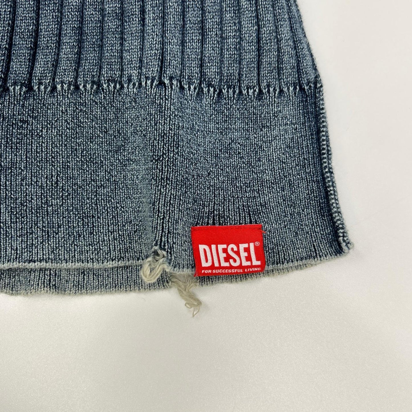 DIESEL ディーゼル ブルー K-ELASA タートルネックリブ トップス トップス