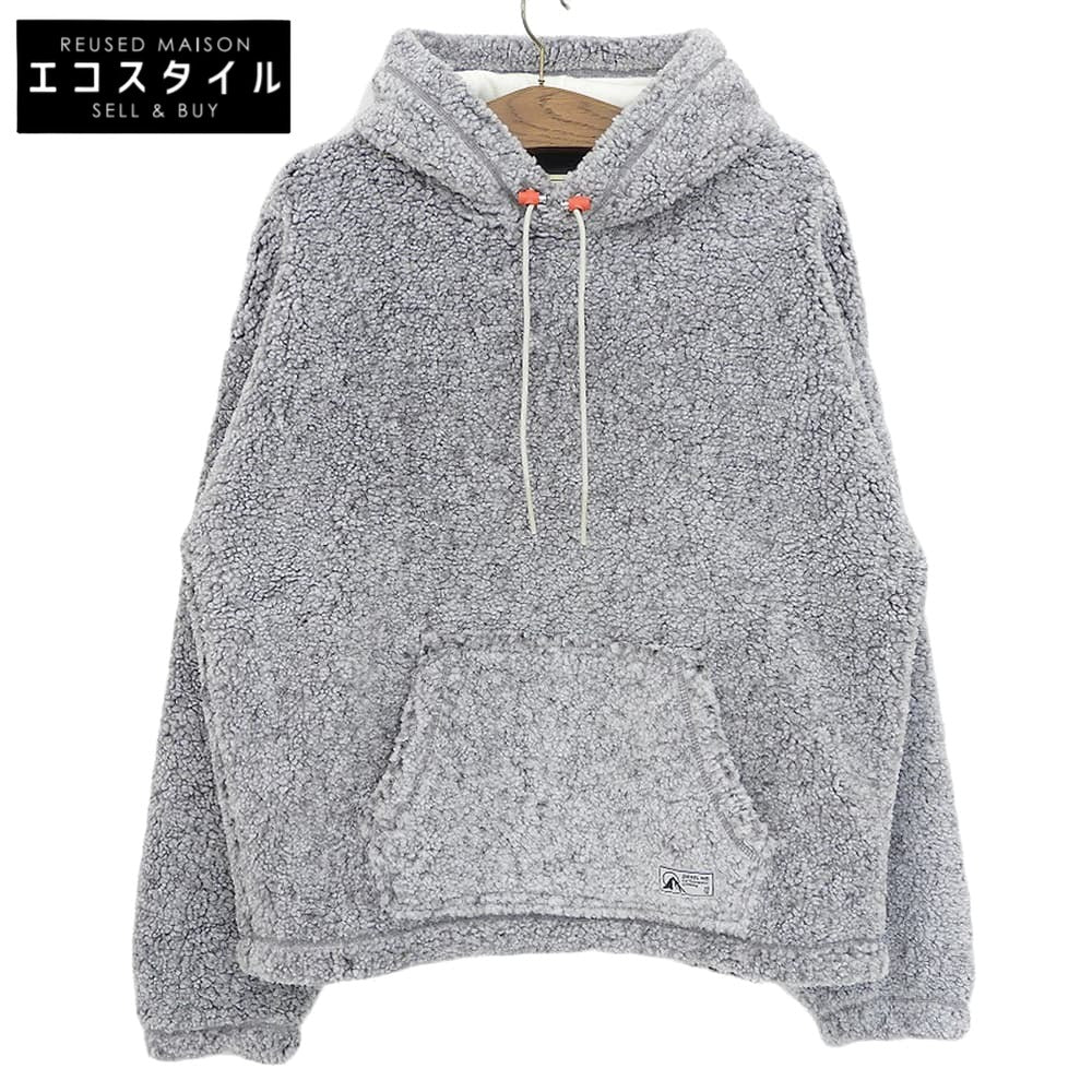 DIESEL ディーゼル 美品 S-UMMEREDDY ボア フーディ トップス メンズ グレー XL トップス