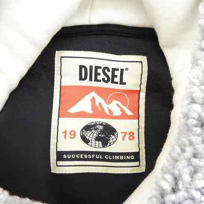 DIESEL ディーゼル 美品 S-UMMEREDDY ボア フーディ トップス メンズ グレー XL トップス