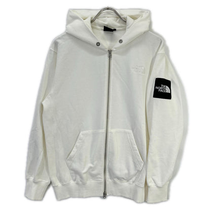 THE NORTH FACE ノースフェイス NT12335 ホワイト スクエアロゴフルジップパーカー トップス
