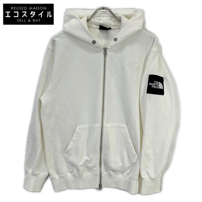 THE NORTH FACE ノースフェイス NT12335 ホワイト スクエアロゴフルジップパーカー トップス