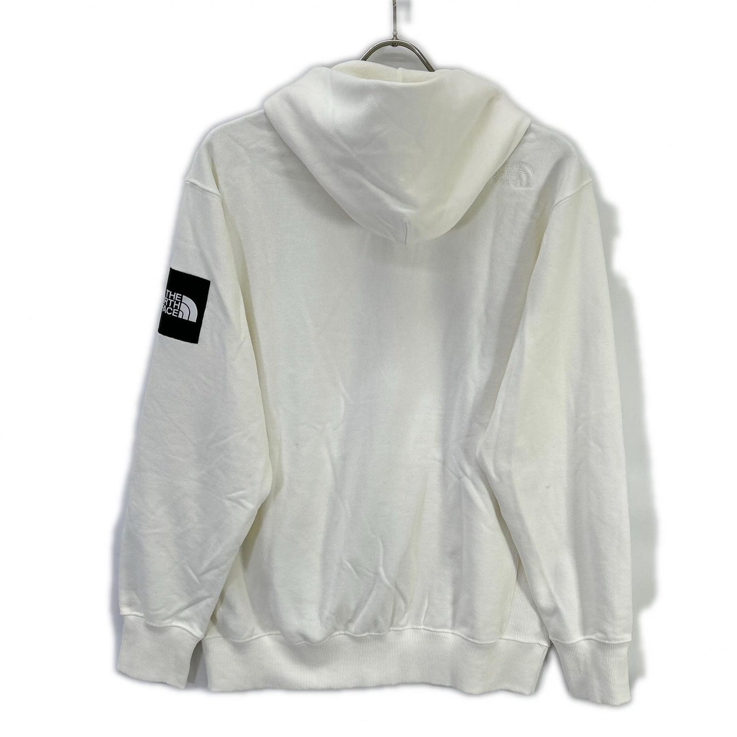 THE NORTH FACE ノースフェイス NT12335 ホワイト スクエアロゴフルジップパーカー トップス