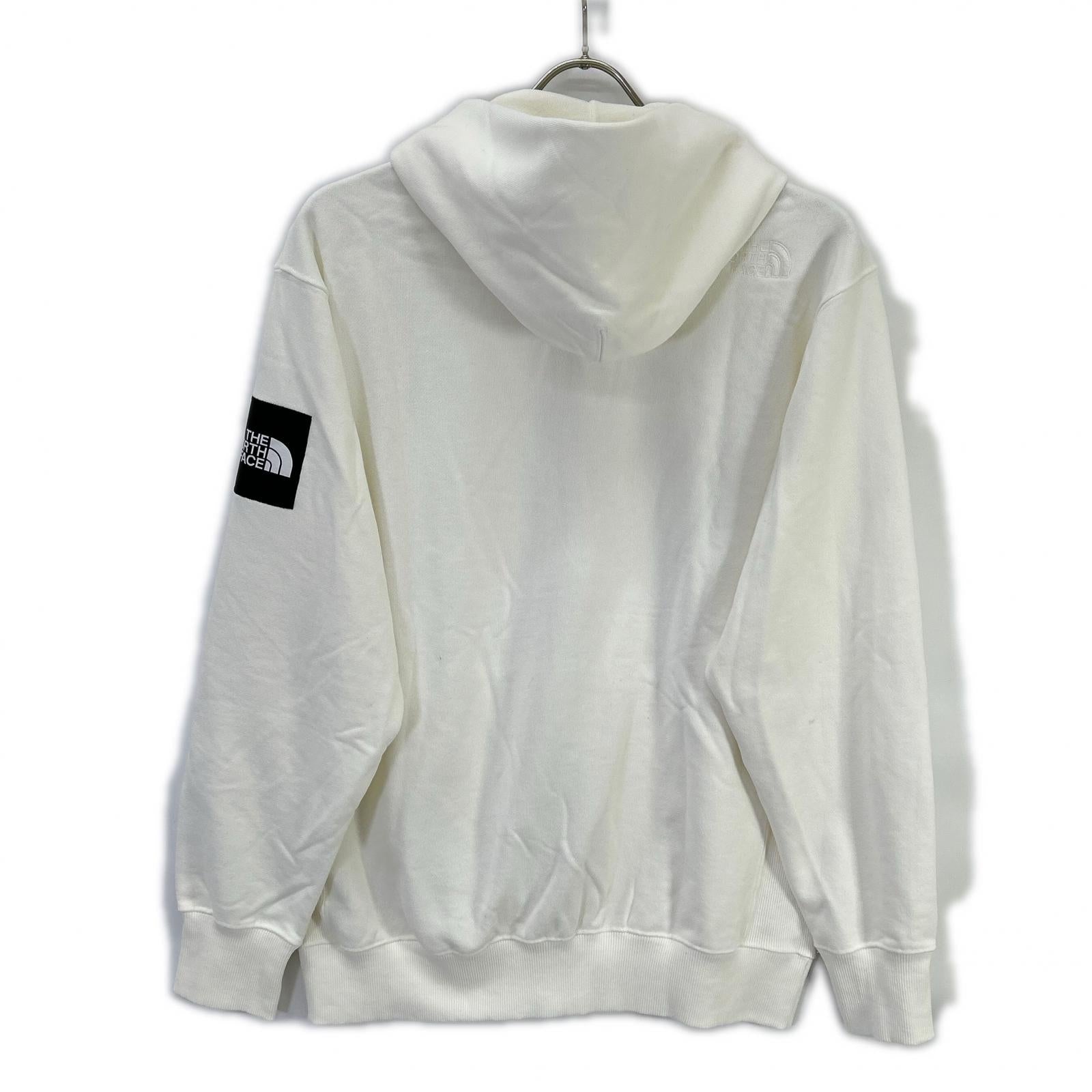 THE NORTH FACE ノースフェイス NT12335 ホワイト スクエアロゴフルジップパーカー トップス
