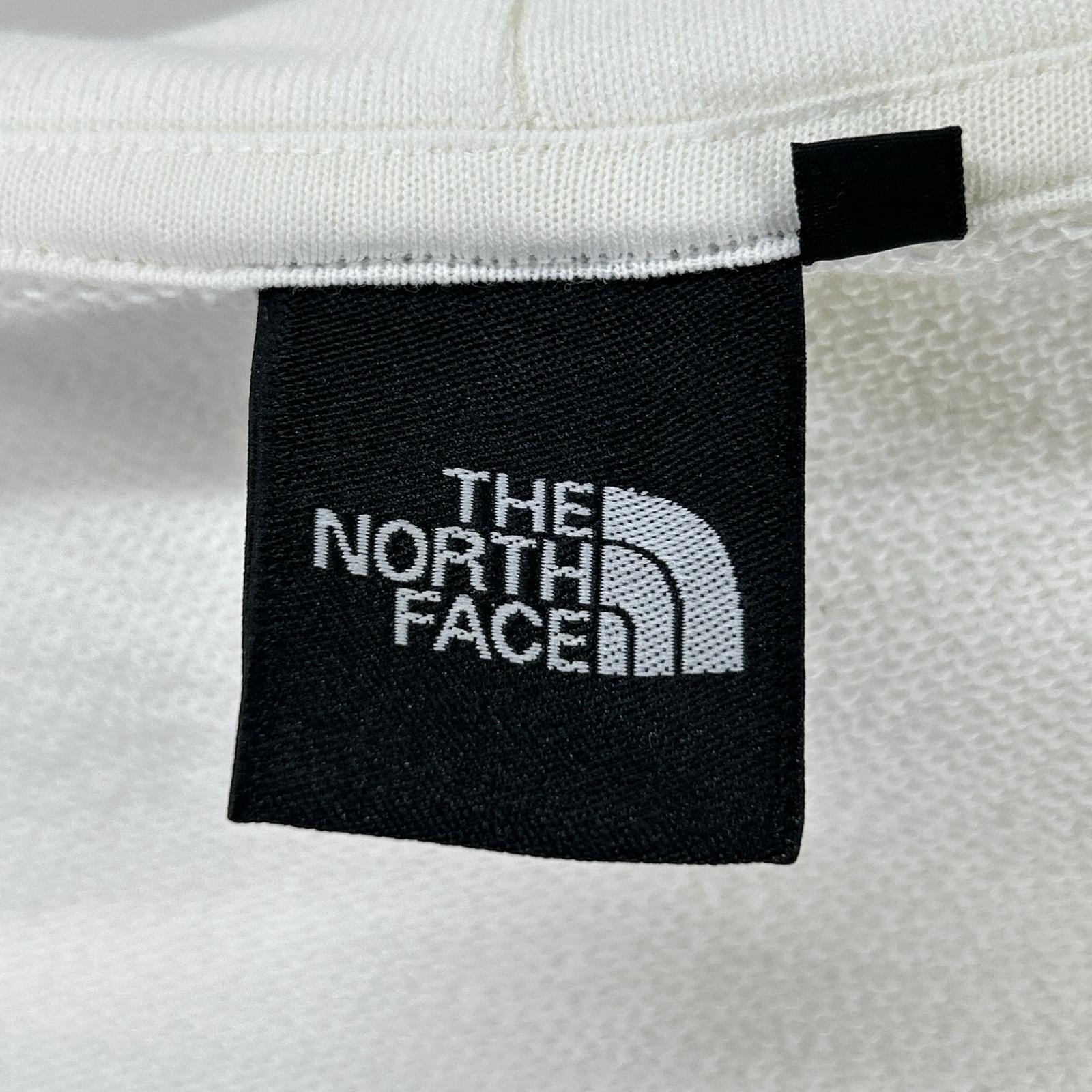 THE NORTH FACE ノースフェイス NT12335 ホワイト スクエアロゴフルジップパーカー トップス