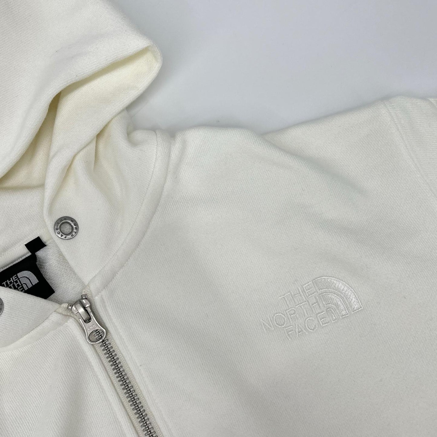 THE NORTH FACE ノースフェイス NT12335 ホワイト スクエアロゴフルジップパーカー トップス