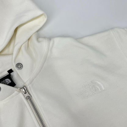 THE NORTH FACE ノースフェイス NT12335 ホワイト スクエアロゴフルジップパーカー トップス