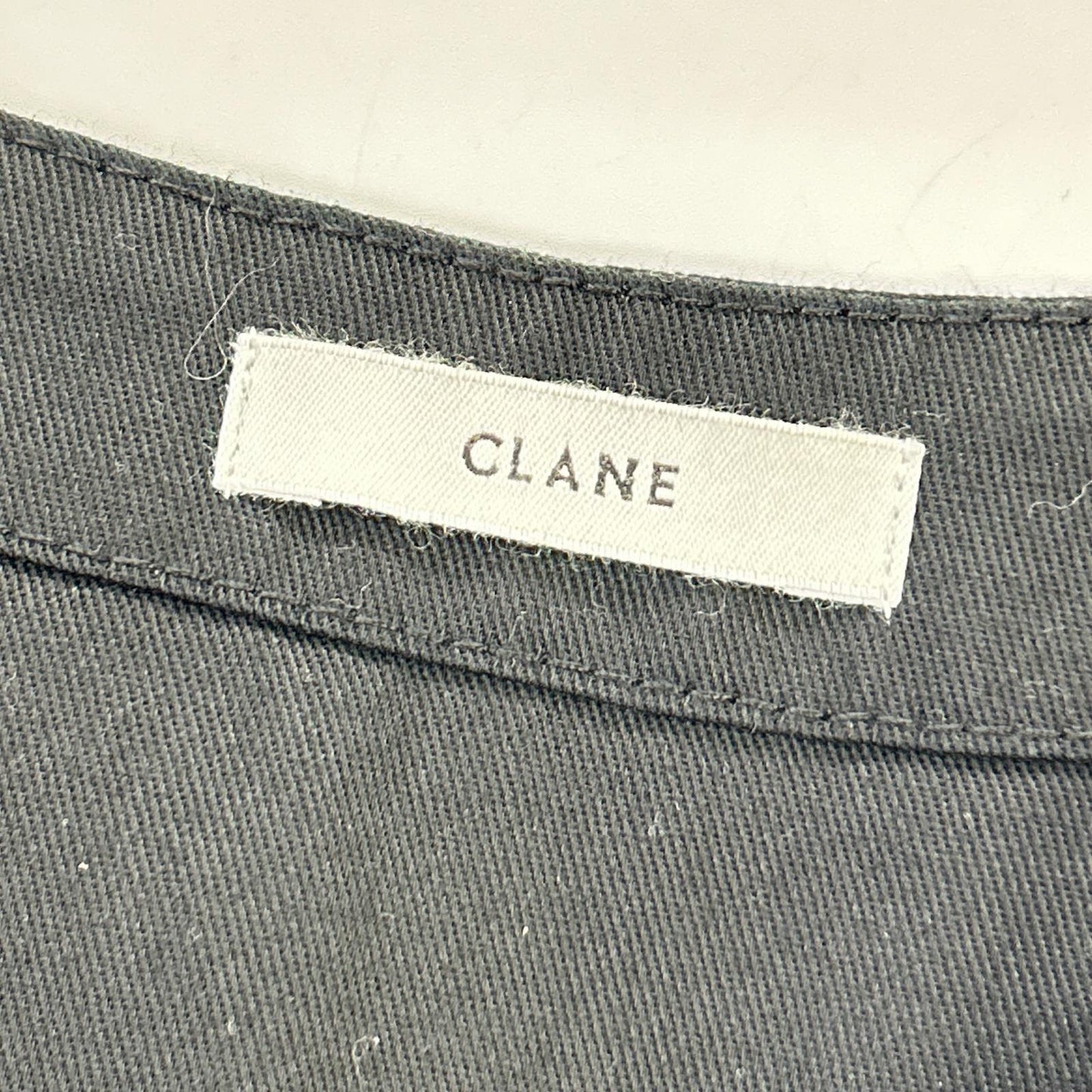 CLANE クラネ ブラック デニムノースリーブワンピース ワンピース