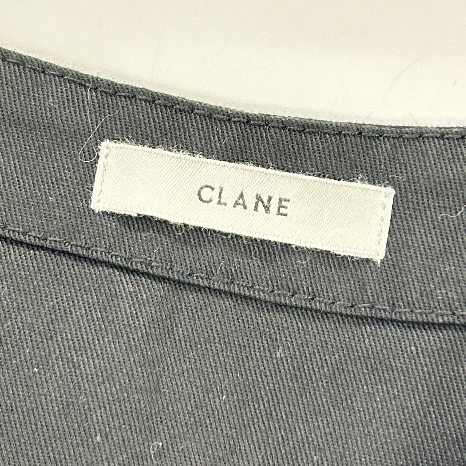 CLANE クラネ ブラック デニムノースリーブワンピース ワンピース