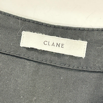 CLANE クラネ ブラック デニムノースリーブワンピース ワンピース