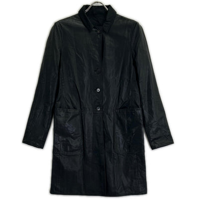 JILSANDER ジルサンダー 20111W00040 ブラック ナイロン×レザー リバーシブルコート ジャケット