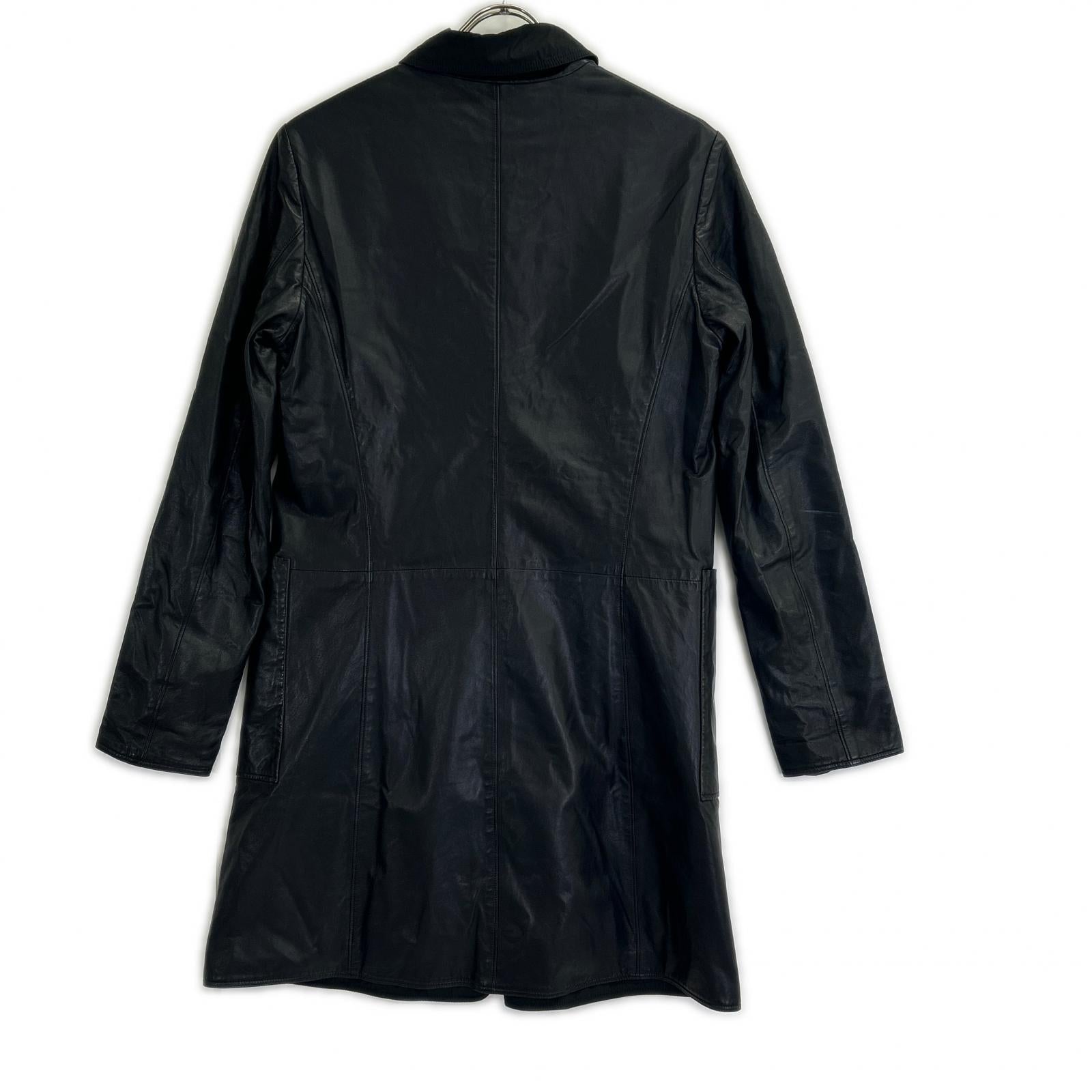 JILSANDER ジルサンダー 20111W00040 ブラック ナイロン×レザー リバーシブルコート ジャケット