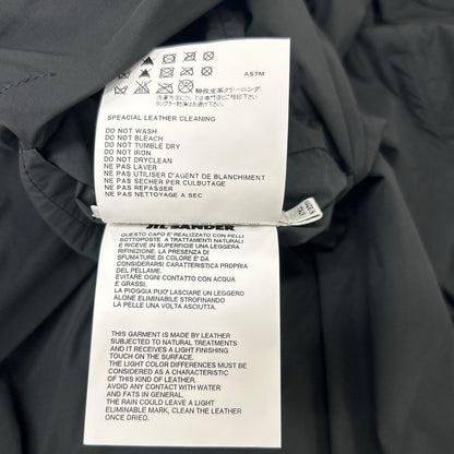 JILSANDER ジルサンダー 20111W00040 ブラック ナイロン×レザー リバーシブルコート ジャケット