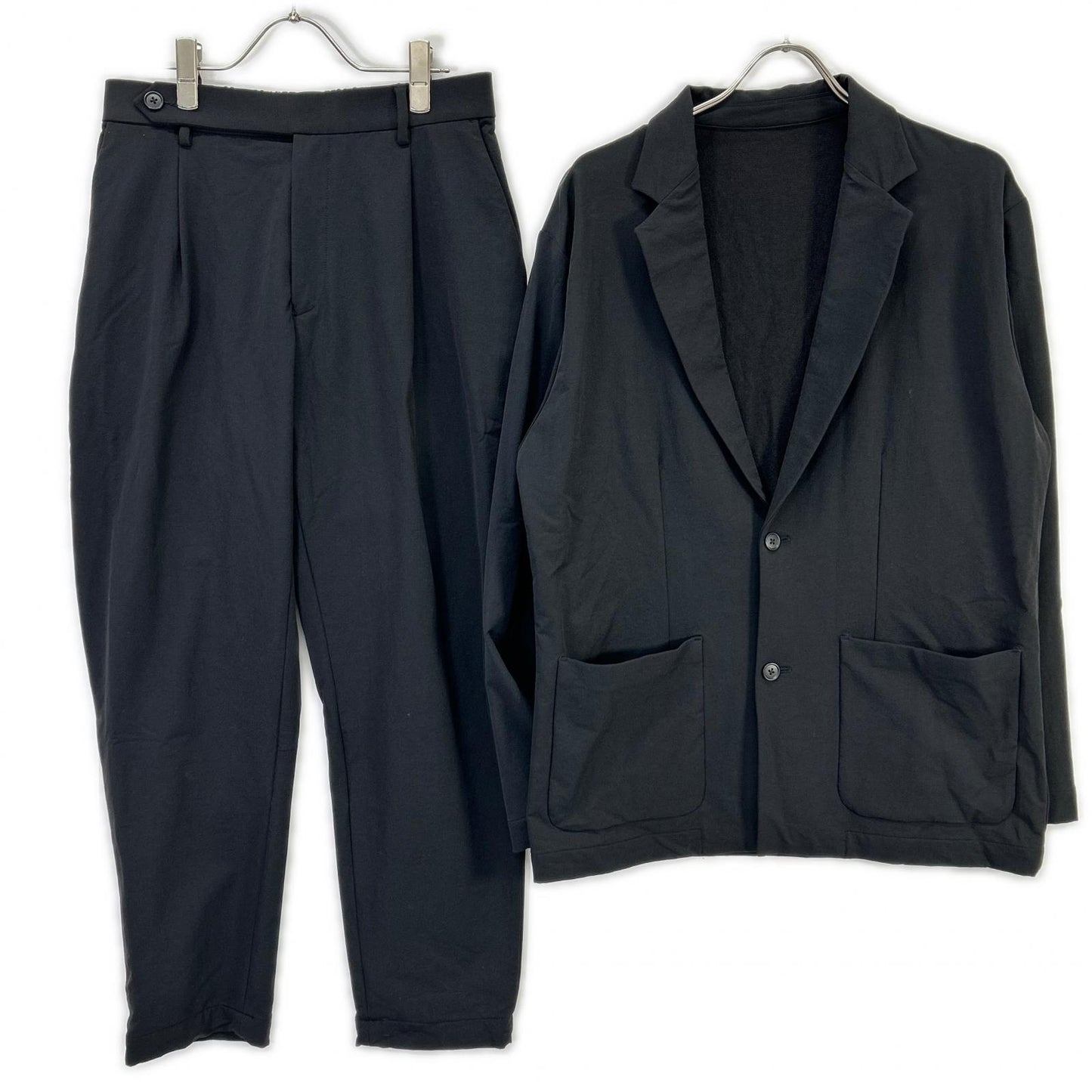 UNITED ARROWS ユナイテッドアローズ ブラック ナイロン セットアップ スーツ セットアップ