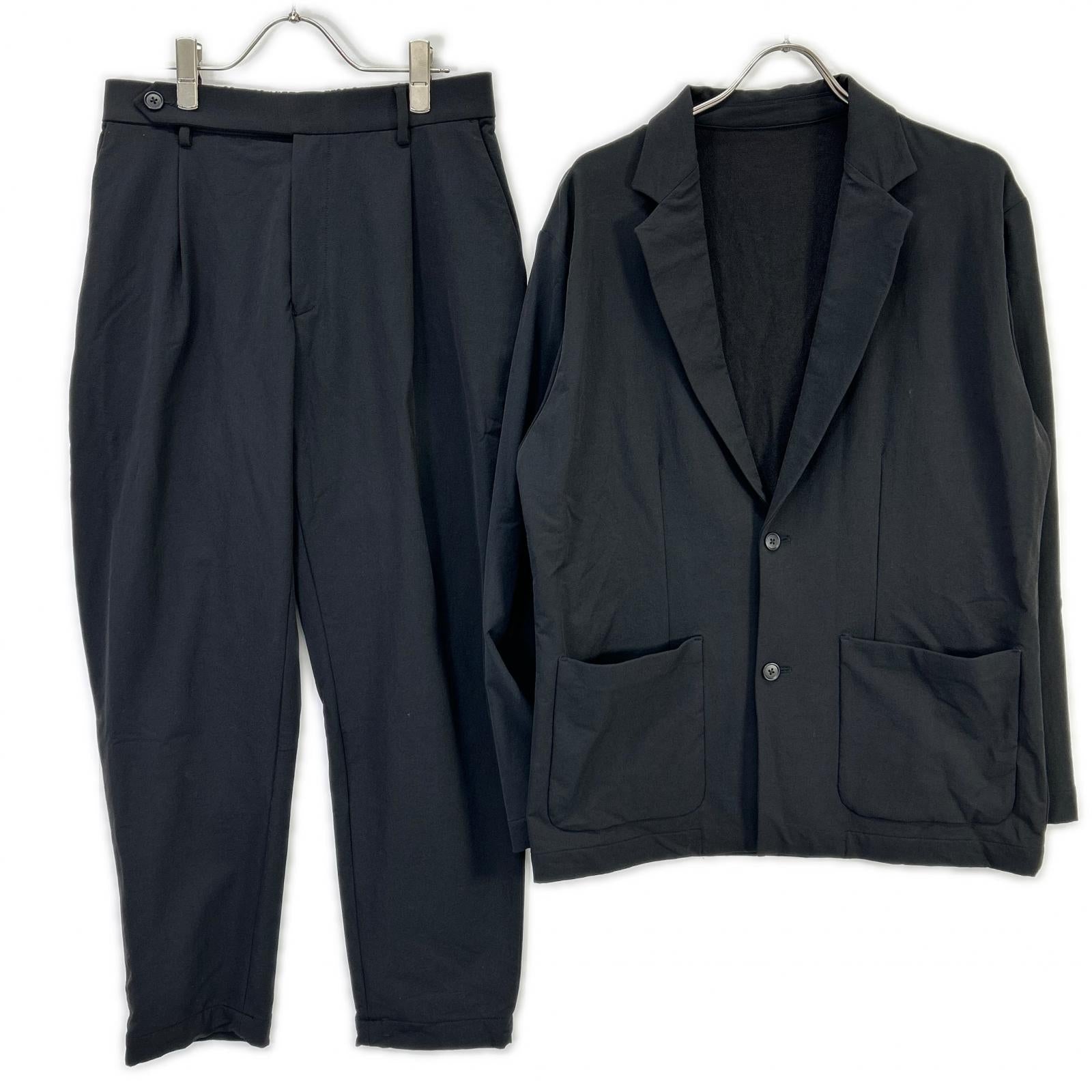 UNITED ARROWS ユナイテッドアローズ ブラック ナイロン セットアップ スーツ セットアップ